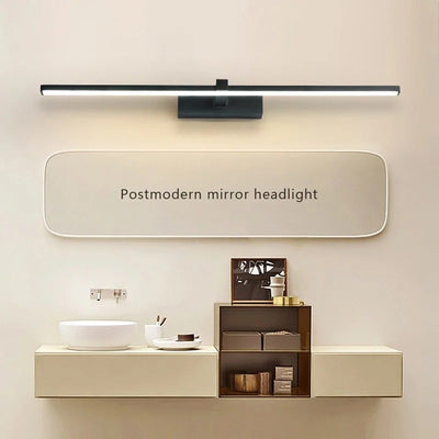 מנורת קיר LED מודרנית לחדר האמבטיה, ציוד לחדר האמבטיה, מנורת קיר אלומיניום בשלושה צבעים, מראה אמבטיה, מנורת קו לאיפור