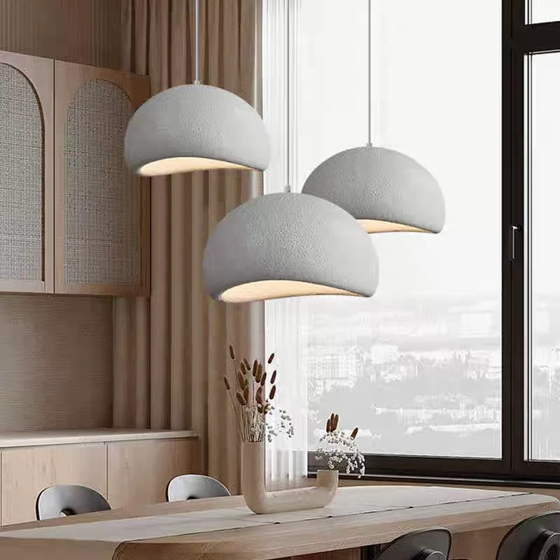 מנורת תקרה נורדית Wabi Sabi מודרנית E27 LED לשולחן אוכל תאורת תלייה לסלון חדר שינה לופט דקור