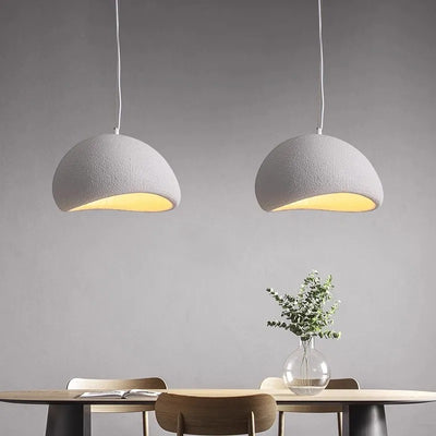 מנורת תקרה נורדית Wabi Sabi מודרנית E27 LED לשולחן אוכל תאורת תלייה לסלון חדר שינה לופט דקור