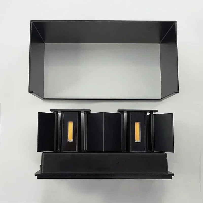 תאורת קיר מודרנית נורדית 12W 24W עמידה במים IP65 מנורות LED פנימיות חיצוניות תאורת קיר לסלון מרפסת חדר שינה